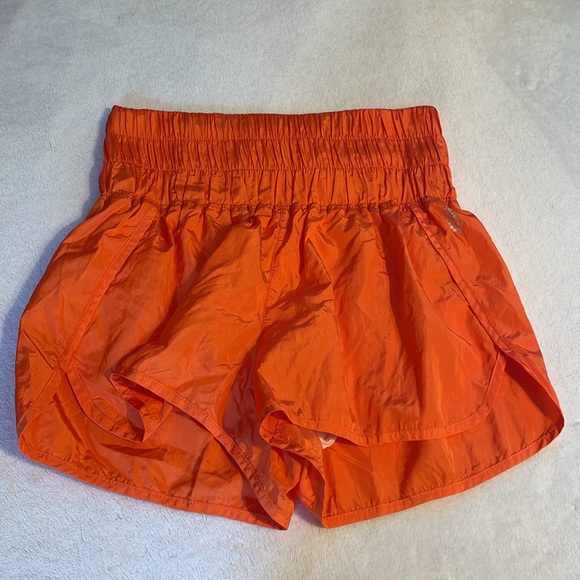 Free People Movement Orange The Way Home Shorts - Picture 4 of 9